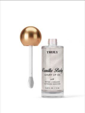 TRULY Vanilla Baby Luxury Lip Oil - Shimmery Pearl NEW
